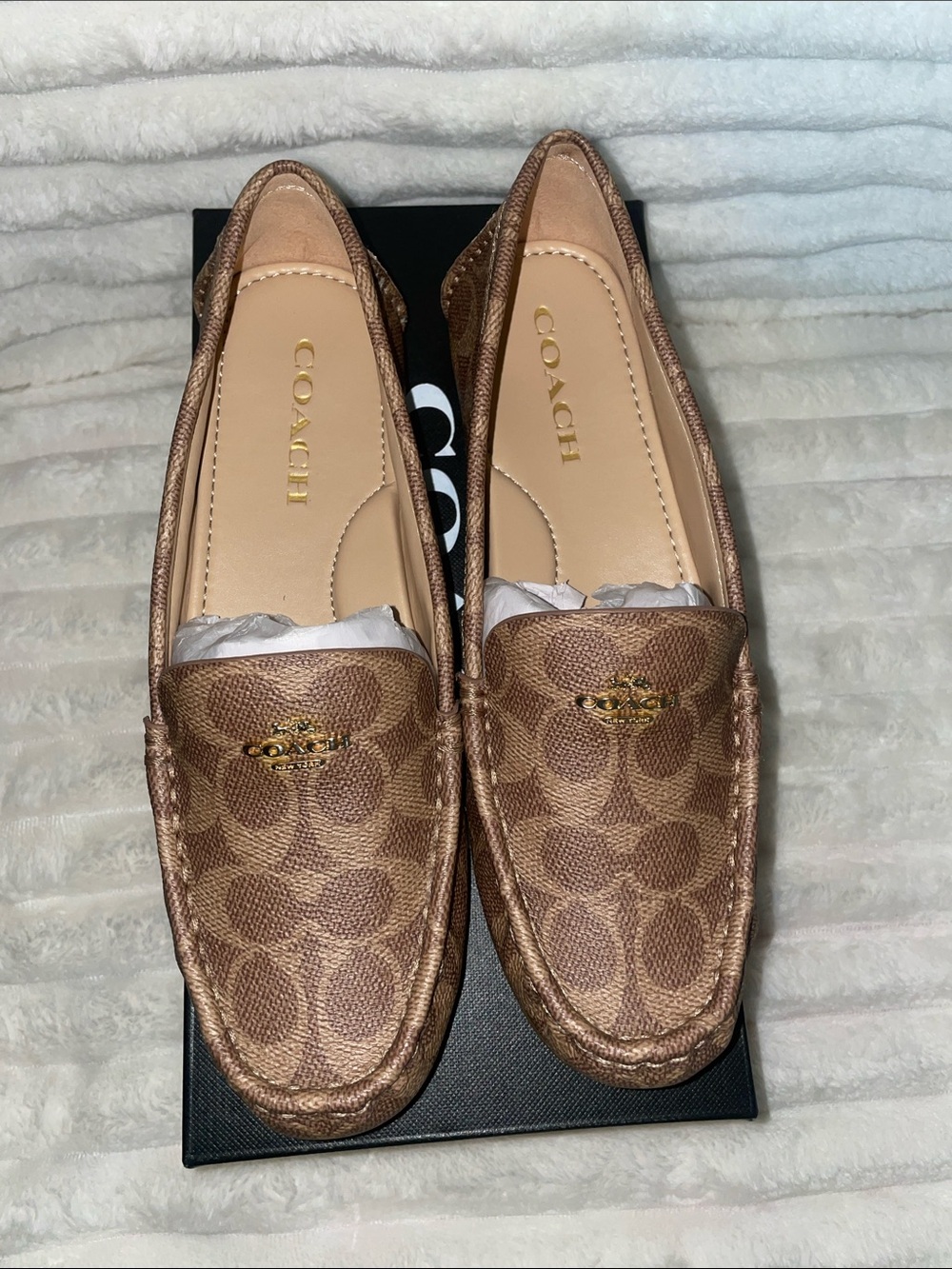 NIB Coach Marley Coates Canvas Loafers - Picture 4 of 7